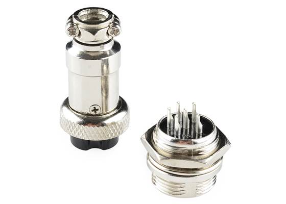 6-Pin Chassis Connector - Panel Mount (male and female) (2)