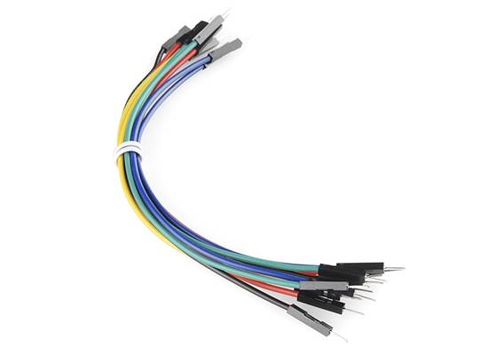 Jumper Wires Premium 6" M/M - 20 AWG (10 Pack)