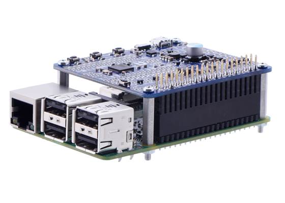 Using 18.6&nbsp;mm aluminum standoffs to mount an A-Star 32U4 Robot Controller on a Raspberry Pi 2 Model B. (1)