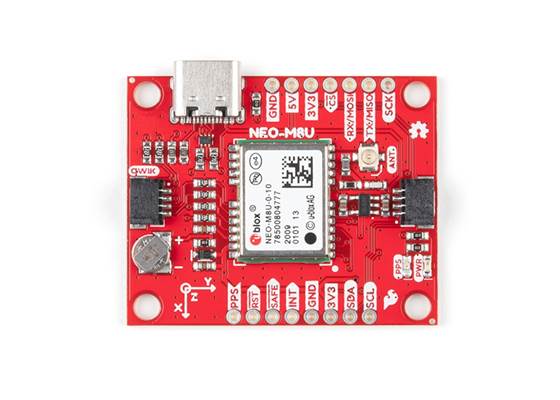 SparkFun GPS Dead Reckoning Breakout - NEO-M8U (Qwiic) (3)