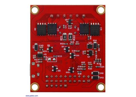RoboClaw 2x7A Motor Controller (V6B), bottom view.