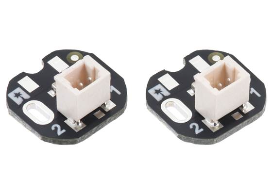 JST SH-Style Connector Board for Micro Metal Gearmotors, 2-Pin, Back-Entry (2-Pack).