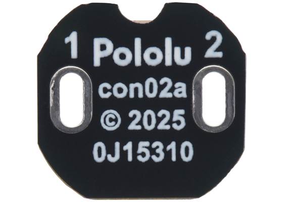 JST SH-Style Connector Board for Micro Metal Gearmotors, 2-Pin, Back-Entry/Side-Entry.