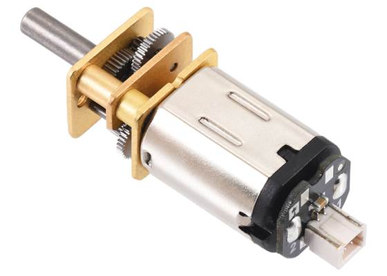 Micro Metal Gearmotor with Back-Entry, 2-Pin JST SH-Style Connector Board.