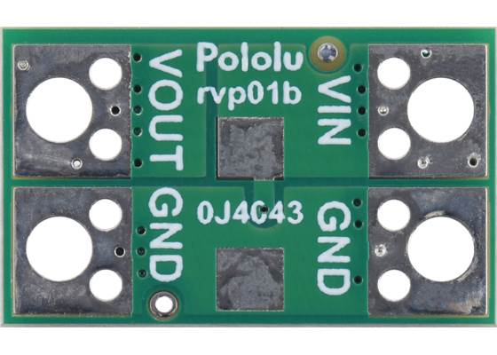 Pololu 20A/25A Reverse Voltage Protector/Ideal Diode Reverse Voltage Protector, bottom view.