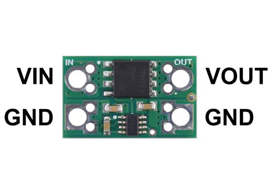 Pololu 20A/25A Reverse Voltage Protector pinout.