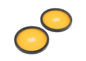 Precision Disc Wheel - 3" (Clear Orange, 2 Pack)