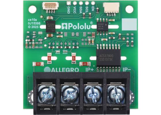 ACS37800KMACTR-030B3-I2C Power Monitor Carrier with Secondary I²C Isolation (Soldered Terminal Block, 240VRMS Jumper). (1)