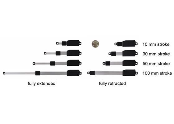 Glideforce Micro (GF01) series of linear actuators.