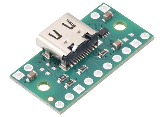 TPS2116 Power Multiplexer Carrier with USB Type-C Connector (USB priority).