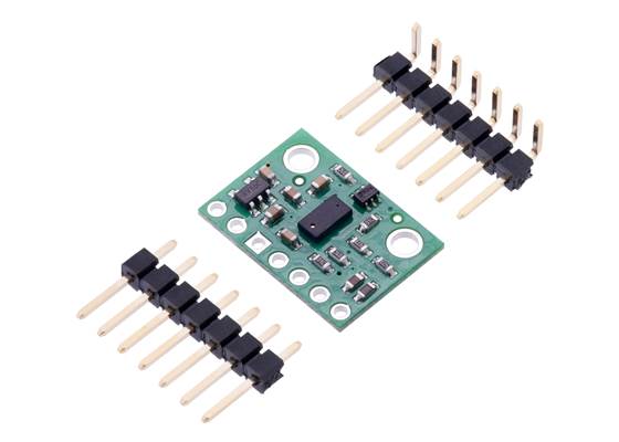 VL53L0X Time-of-Flight Distance Sensor Carrier with included header pins.