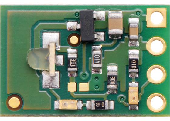 Pololu 38&nbsp;kHz IR proximity sensor (low brightness), emitter side.