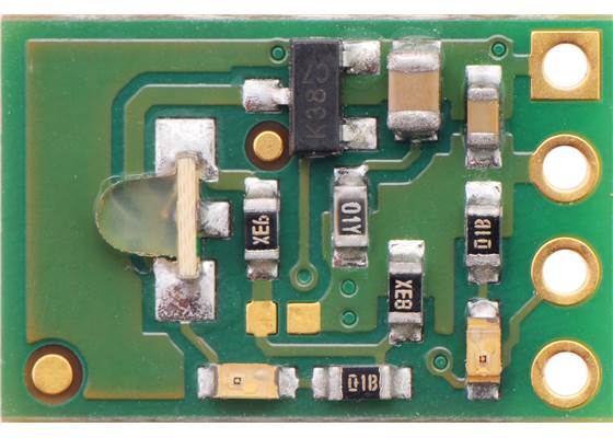 Pololu 38&nbsp;kHz IR proximity sensor (high brightness), emitter side.