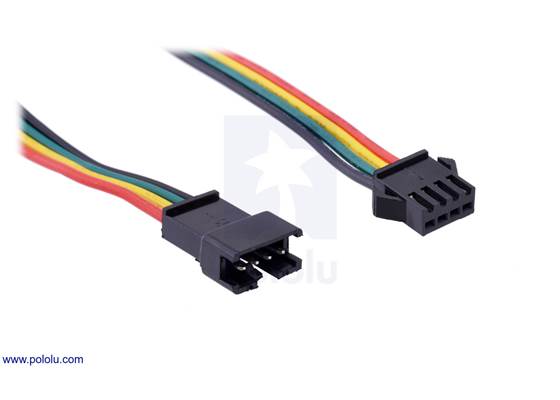 A close-up of the JST SM connectors for our SK9822 and APA102C LED strips.