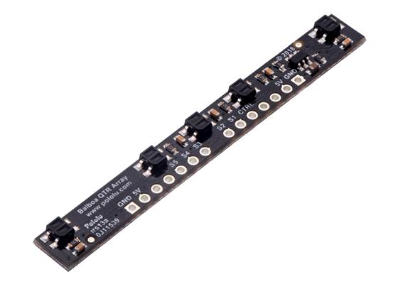 5-Channel Reflectance Sensor Array for Balboa 32U4 Balancing Robot.