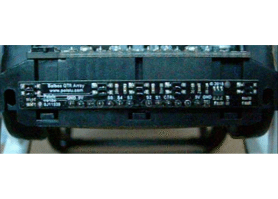 Demo of IR LED dimming on the 5-Channel Sensor Array for Balboa 32U4 (as seen through an old digital camera that can see IR).