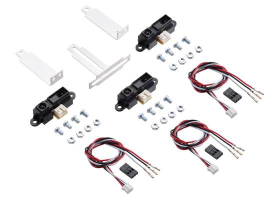 Sharp Distance sensor kit for Romi/TI-RSLK MAX.