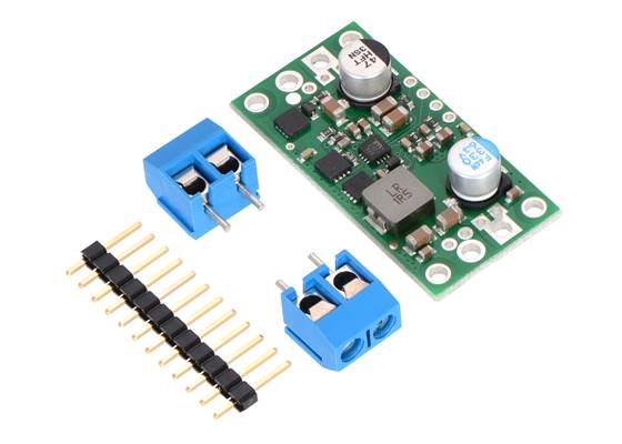 Pololu 5V, 9A Step-Down Voltage Regulator D24V90F5 with included hardware.