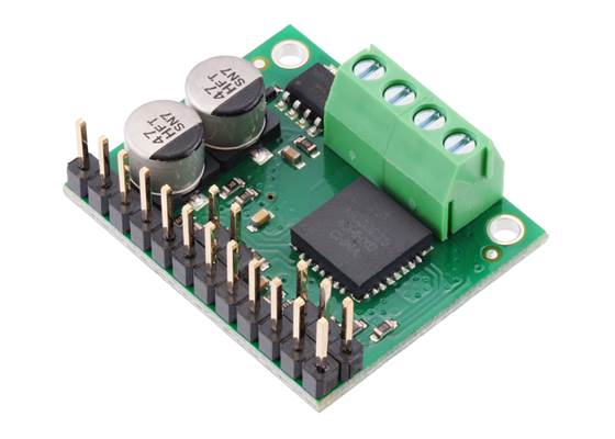 MC33926 motor driver carrier with included hardware soldered in.