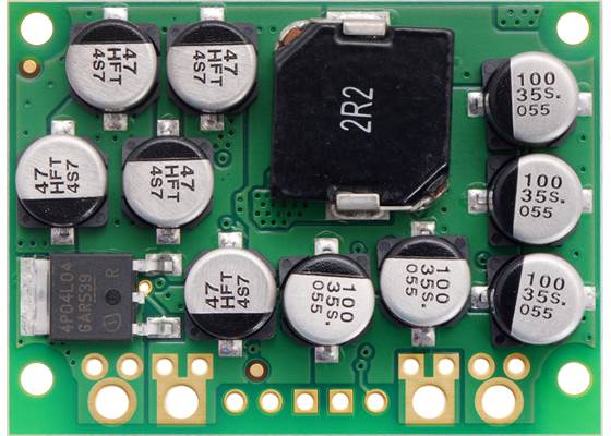 Pololu 6V, 15A Step-Down Voltage Regulator D24V150F6, top view.