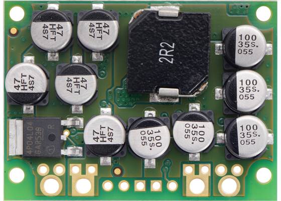 Pololu 7.5V, 15A Step-Down Voltage Regulator D24V150F7, top view.