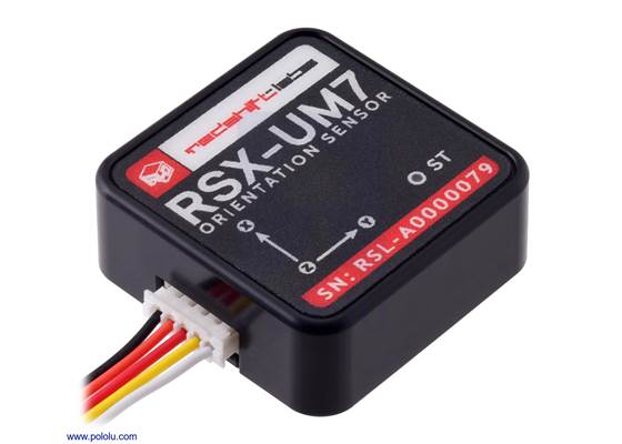 UM7 orientation sensor with bracket plate removed.