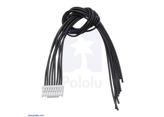 15&nbsp;cm (6″) encoder cable included with the Sanyo pancake stepper motors with encoders.