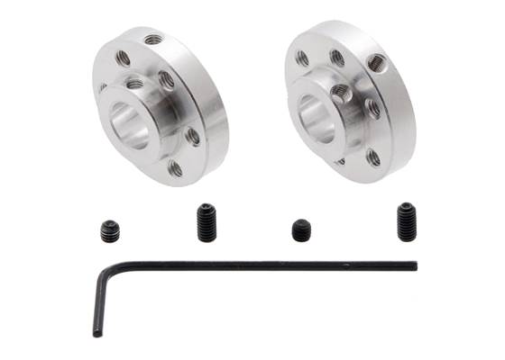 Pololu Universal Aluminum Mounting Hub for 8mm Shaft, M3 Holes (2-Pack).