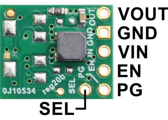 3.3V Step-Up/Step-Down Voltage Regulator S9V11F3S5 labeled pinout.