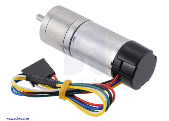 25D&nbsp;mm metal gearmotor with 48&nbsp;CPR encoder. (1)