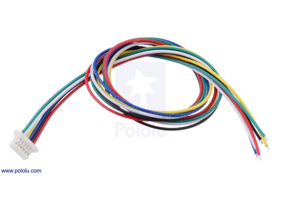6-Pin Single-Ended Female JST SH-Style Cable 30cm.