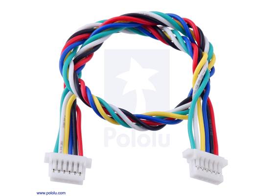 6-Pin Female-Female JST SH-Style Cable 16cm.