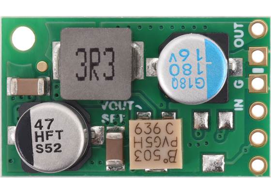 1.4-7V, 3.4A Fine-Adjust Step-Down Voltage Regulator D30V30MAL, top view.