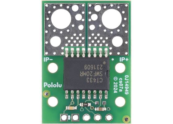 CT433-HSWF20MR TMR Current Sensor Compact Carrier -20A to +20A, 3.3V, top view.