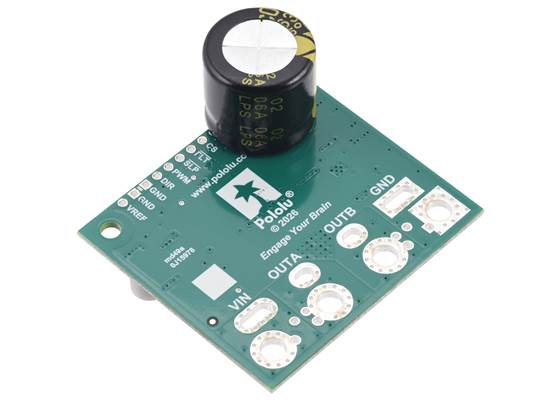 Example of adding a capacitor to the back side of the Pololu G2 High-Power Motor Driver 24v30 CS. (2) (2)