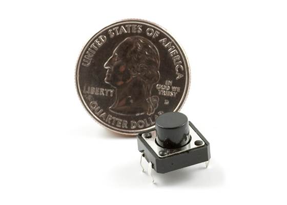 Momentary Pushbutton Switch - 12mm Square (3)