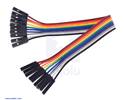 Thumbnail image for Ribbon Cable Premium Jumper Wires 10-Color F-F 6" (15 cm)
