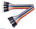 Thumbnail image for Ribbon Cable Premium Jumper Wires 10-Color M-F 6" (15 cm)