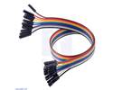Thumbnail image for Ribbon Cable Premium Jumper Wires 10-Color F-F 12" (30 cm)