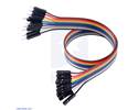 Thumbnail image for Ribbon Cable Premium Jumper Wires 10-Color M-F 12" (30 cm)