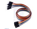 Thumbnail image for Ribbon Cable Premium Jumper Wires 10-Color M-F 24" (60 cm)