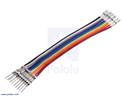 Thumbnail image for Ribbon Cable with Pre-Crimped Terminals 10-Color M-F 3" (7.5 cm)