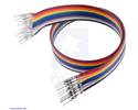Thumbnail image for Ribbon Cable with Pre-Crimped Terminals 10-Color M-M 12" (30 cm)