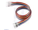 Thumbnail image for Ribbon Cable with Pre-Crimped Terminals 10-Color M-M 24" (60 cm)