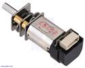 Thumbnail image for 380:1 Micro Metal Gearmotor LP 6V with 12 CPR Encoder, Back Connector