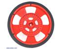 Thumbnail image for Solarbotics GMPW-R RED Wheel with Encoder Stripes, Silicone Tire