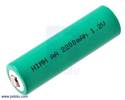 Thumbnail image for Rechargeable NiMH AA Battery: 1.2 V, 2200 mAh, 1 cell