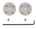 Thumbnail image for Pololu Universal Aluminum Mounting Hub for 3mm Shaft, #2-56 Holes (2-Pack)