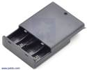 Thumbnail image for 4-AA Battery Holder, Enclosed with Switch