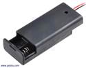 Thumbnail image for 2-AA Battery Holder, Enclosed with Switch